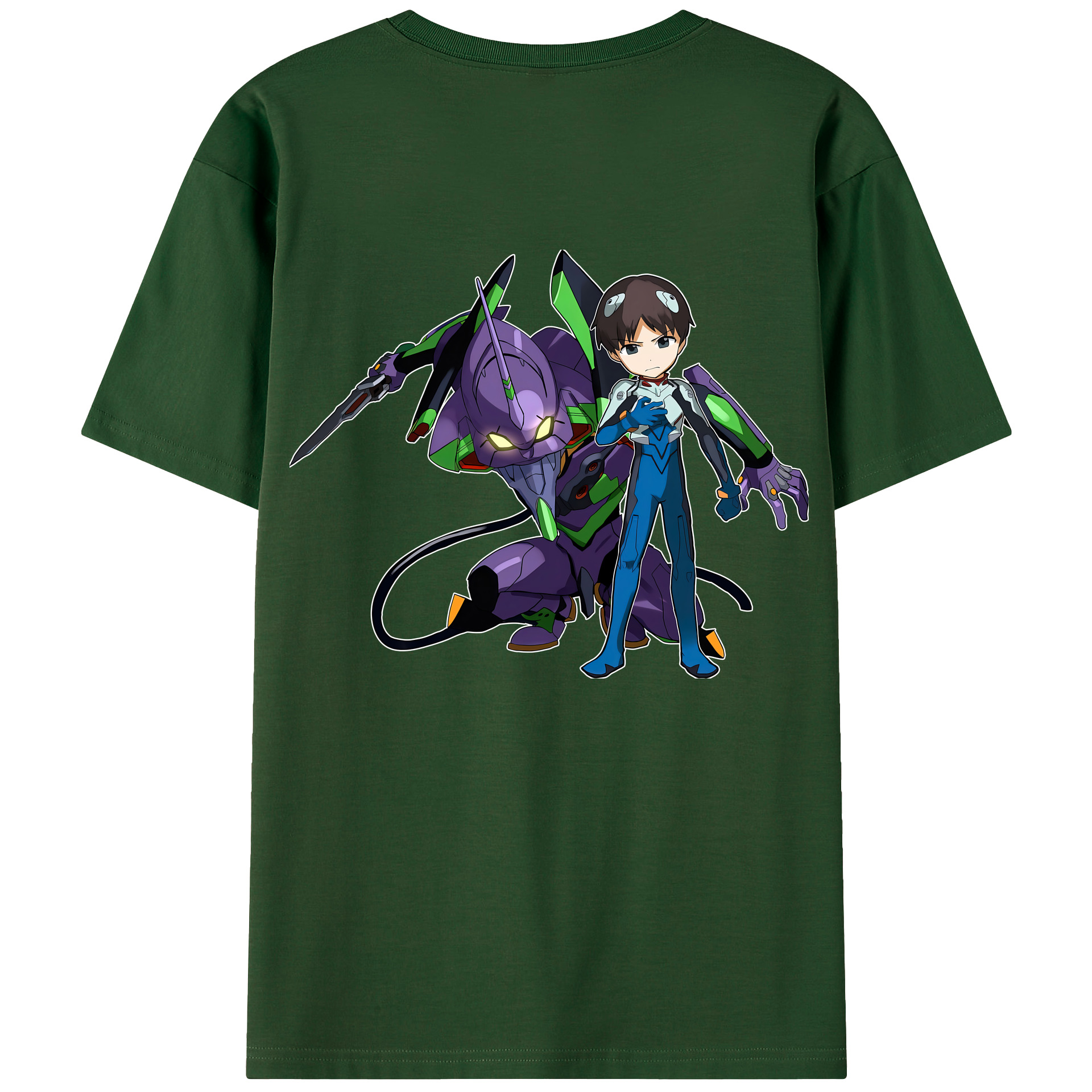 （画像用） EVA 新世紀エヴァンゲリオン 綿100％半袖Tシャツ（背面プリント）